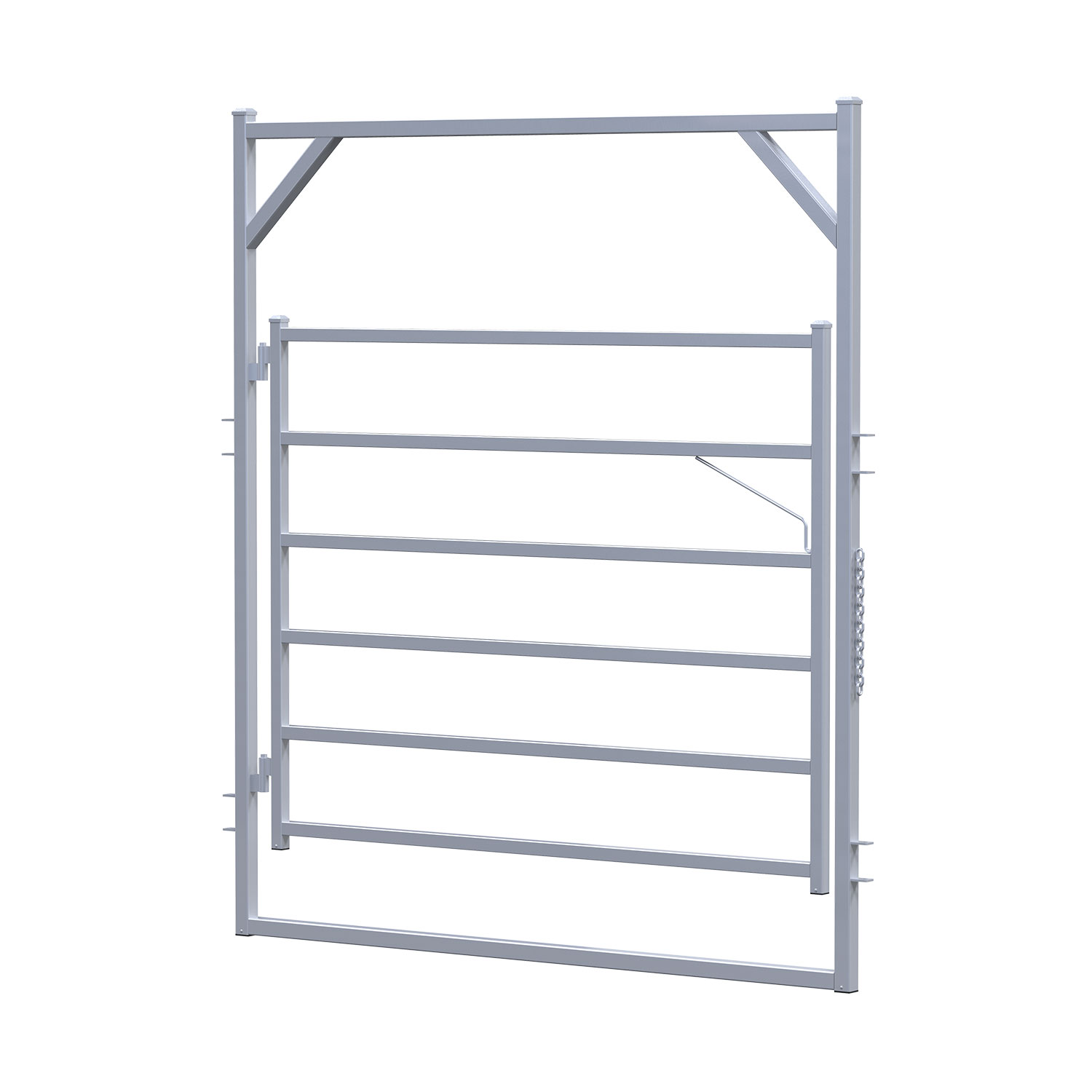 2.1m Econo Rail Gate In Frame