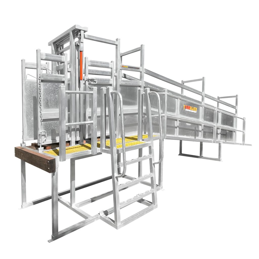 8.0m Fixed Loading Ramp - Cavalier Livestock Equipment
