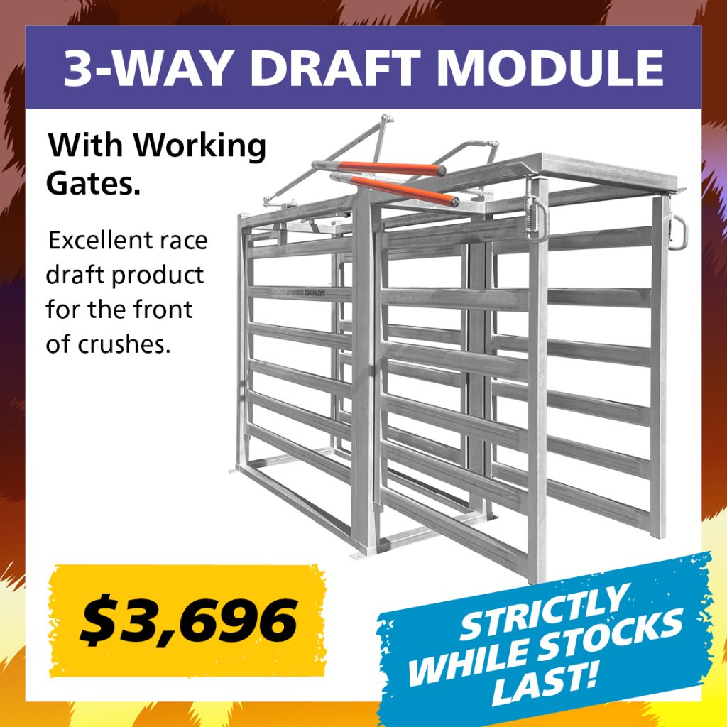 3-Way Draft Module Special Cavalier Livestock Equipment 3-Way Draft Module special