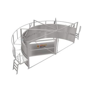 180 Degree Forcing Yard With Walkway and Force Latch