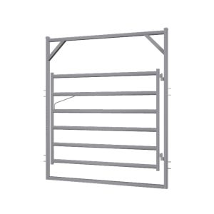 2.1m Budget Premier Rail Gate in Frame